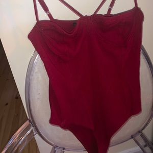 Burgundy Bodysuit